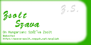 zsolt szava business card